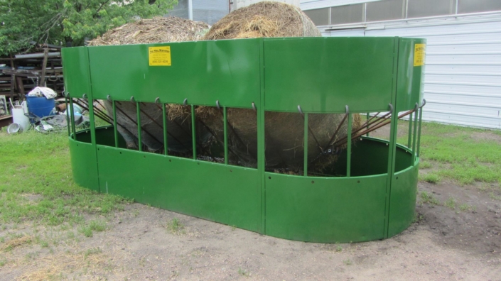 the hay manager round bale cone feeder for cow cattle horse sheep goat