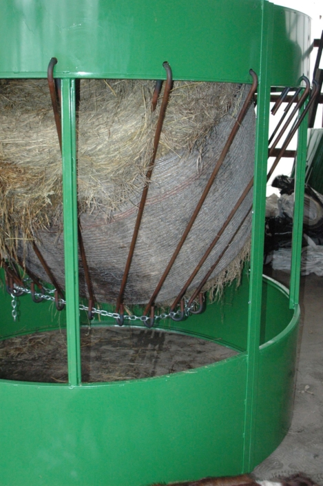 the hay manager round bale cone feeder for cow cattle horse sheep goat