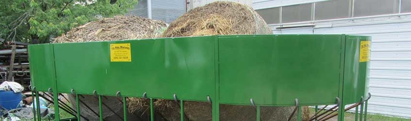 Storing round hay bales: the effects of rain and humidity