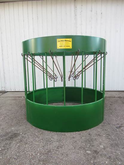 the hay manager round bale cone feeder for cow cattle horse sheep goat