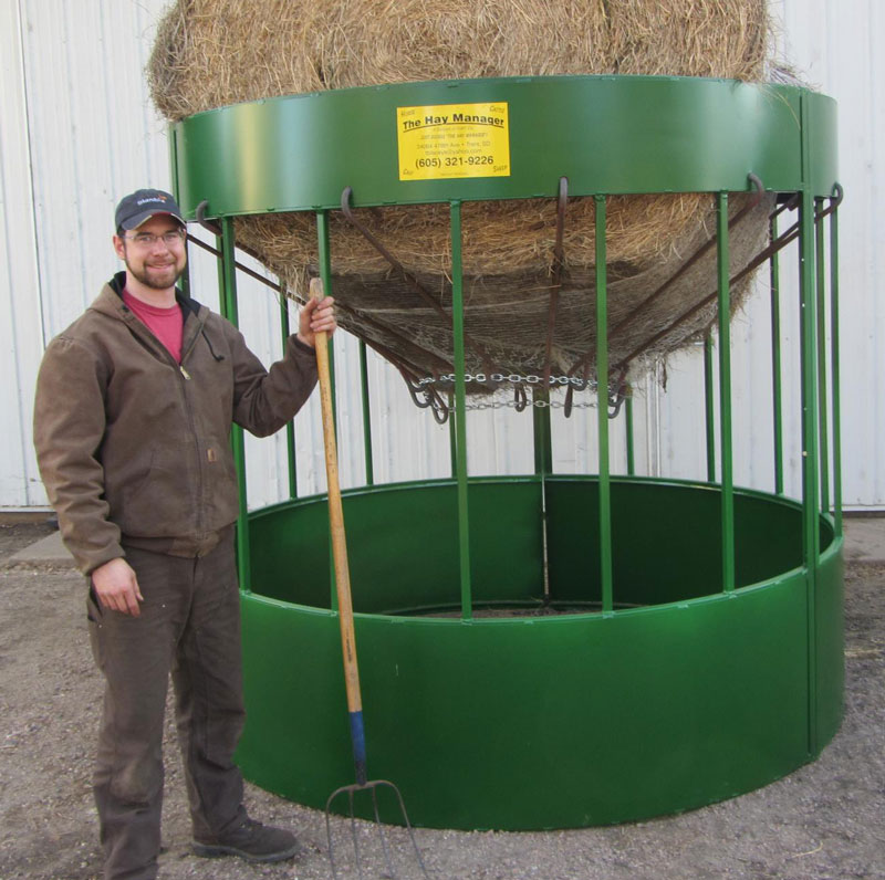 hay hut round bale feeder